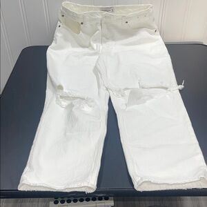 Abercrombie & Fitch Women's Boot Cut Jeans - White